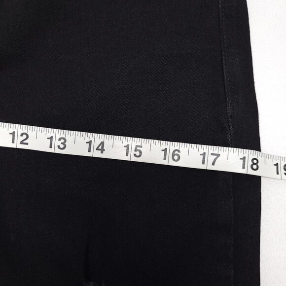 NWT Old Navy Womens High Rise Distressed Jeans Size 8 Black Dark Wash - Picture 4 of 13